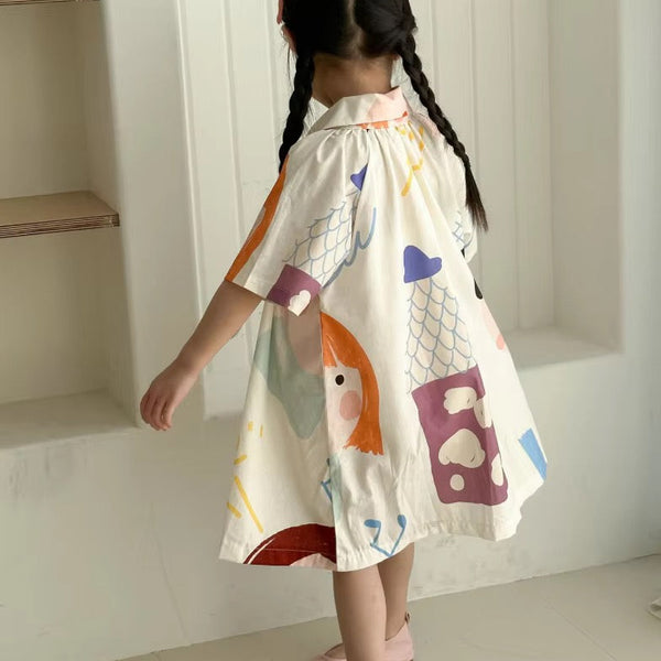 Pinto Print Trapeze Dress