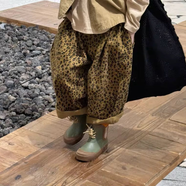 Cheetah Oversize Balloon Trousers (Natural Brown)