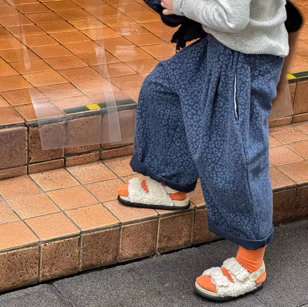 Cheetah Oversize Balloon Trousers (Natural Brown)