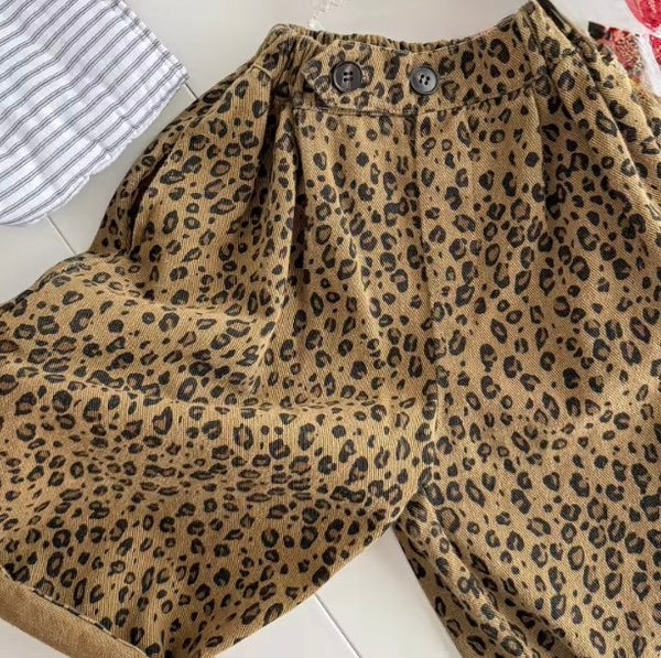 Cheetah Oversize Balloon Trousers (Natural Brown)