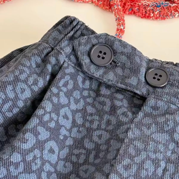 Cheetah Oversize Balloon Trousers (Natural Brown)