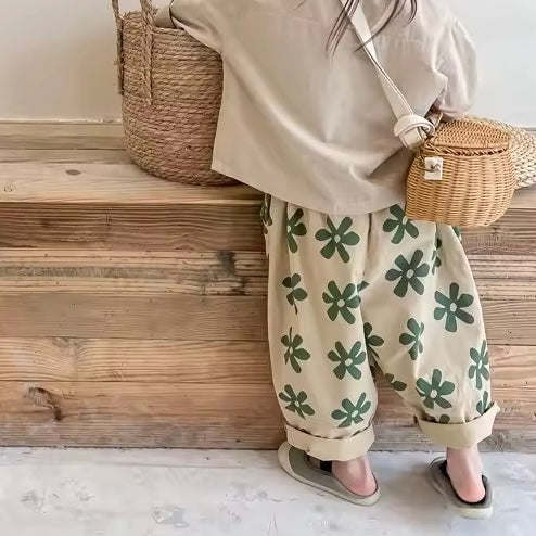 Lani Flower Wide Cut Trousers