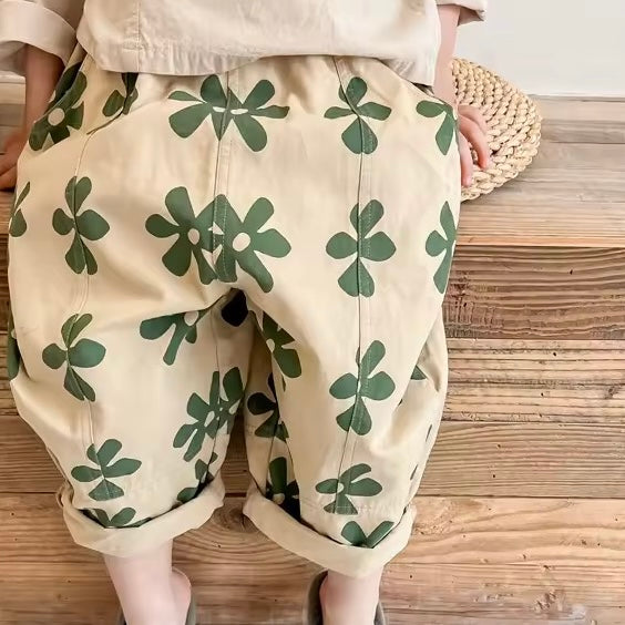 Lani Flower Wide Cut Trousers