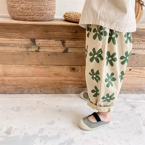 Lani Flower Wide Cut Trousers