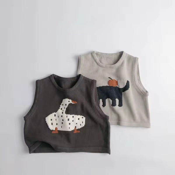 Arancia Cat Sleeveless Knit Vest