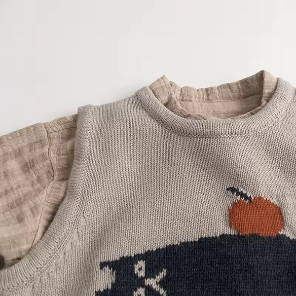 Arancia Cat Sleeveless Knit Vest