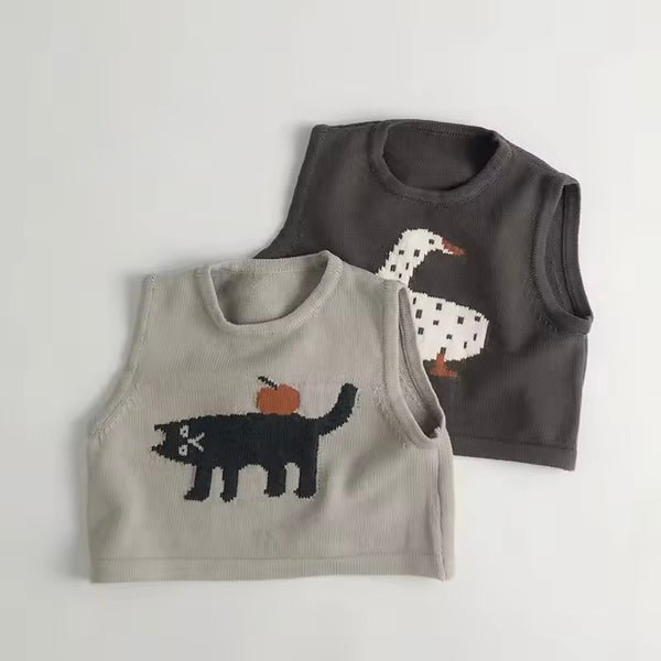 Arancia Cat Sleeveless Knit Vest
