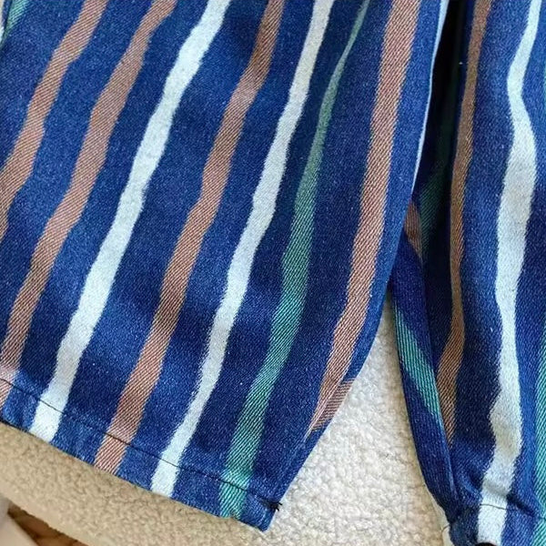 Diepe Denim Stripe Comfy Cut Jeans