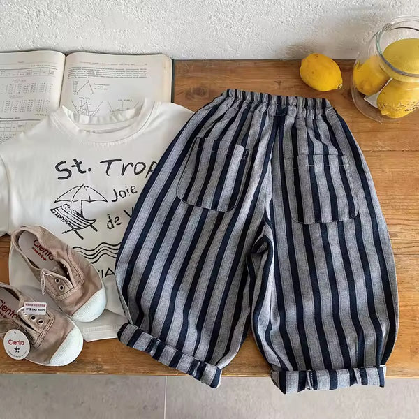 Reye Stripe Wide Leg Trousers