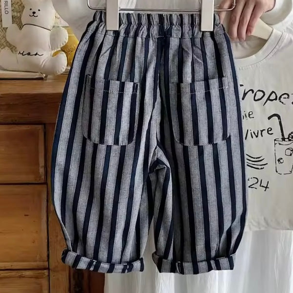 Reye Stripe Wide Leg Trousers