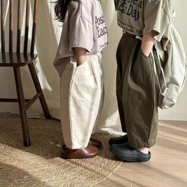 Olan Wide Everyday Unisex Trousers (Milk)