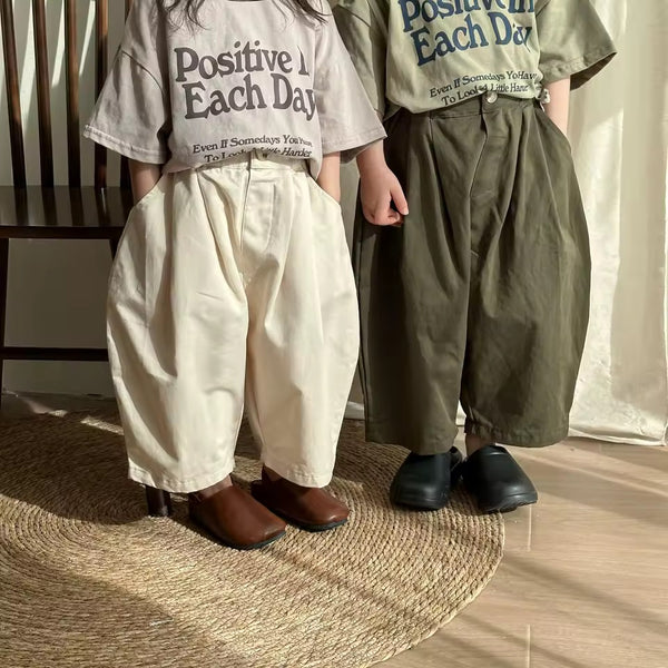 Olan Wide Everyday Unisex Trousers (Green)