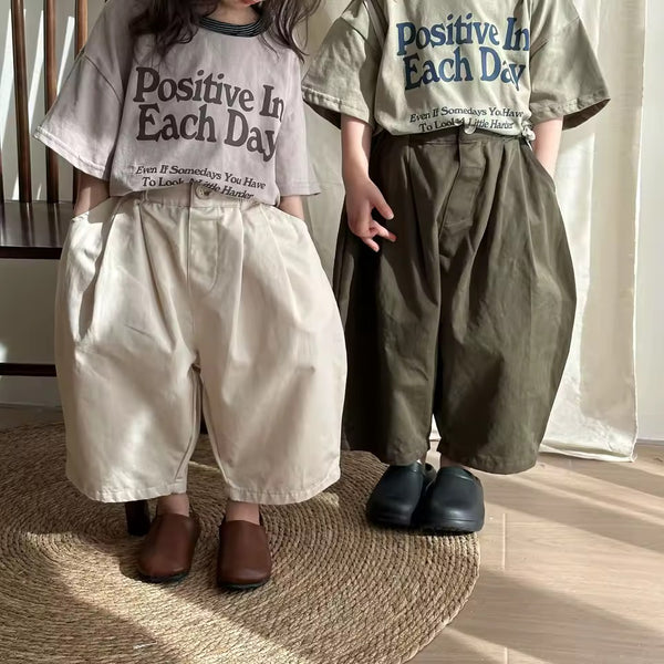 Olan Wide Everyday Unisex Trousers (Green)