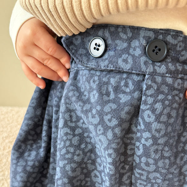 Cheetah Oversize Balloon Trousers (Blue)