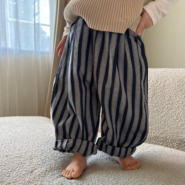Reye Stripe Wide Leg Trousers