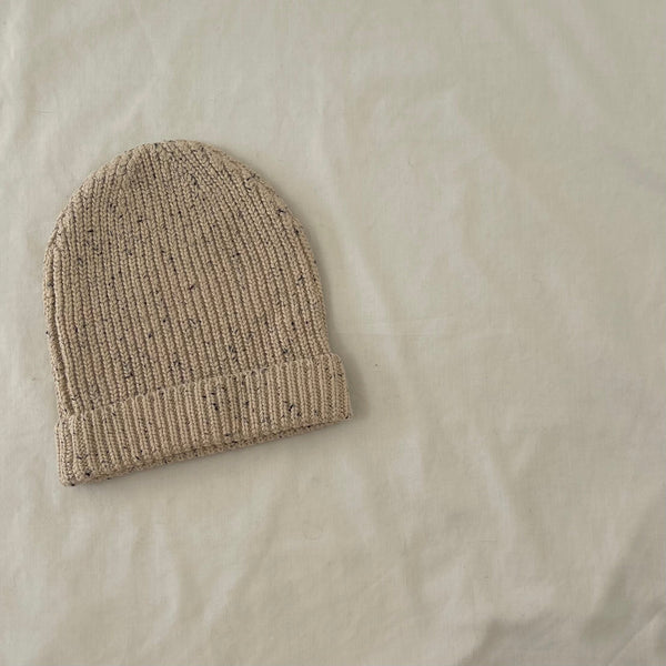 MAMA Aspen Chunky Knit Beanie Hat (Oat Flecked)
