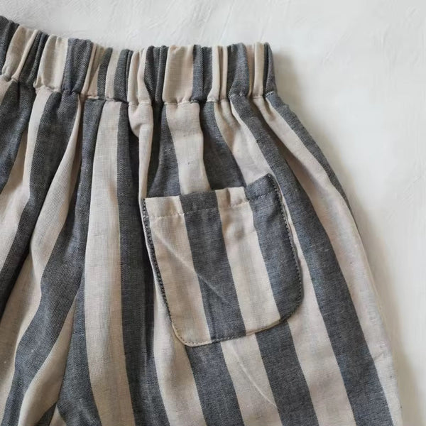 Eneko Stripe Shorts Vest Set