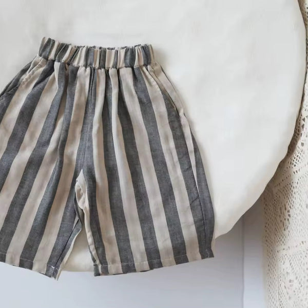 Eneko Stripe Shorts Vest Set