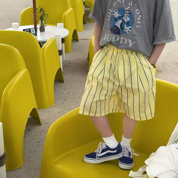 Frankie Yellow Stripe Shorts