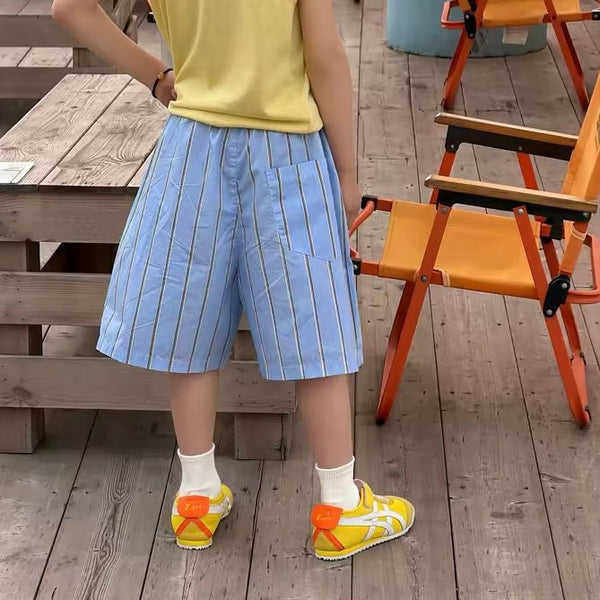 Frankie Blue Stripe Shorts