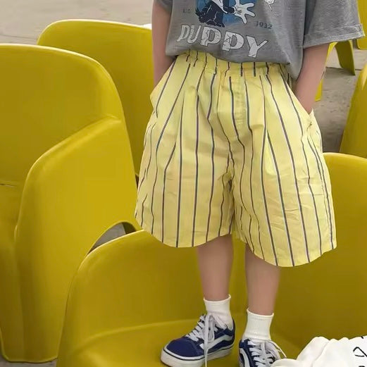 Frankie Yellow Stripe Shorts