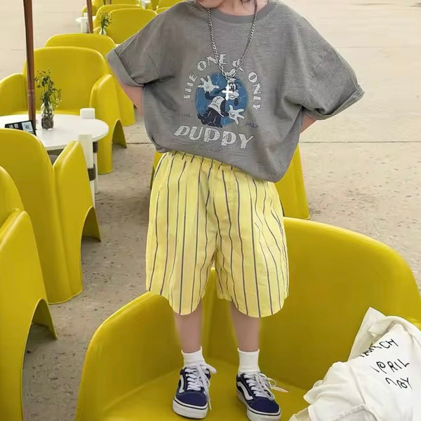 Frankie Yellow Stripe Shorts
