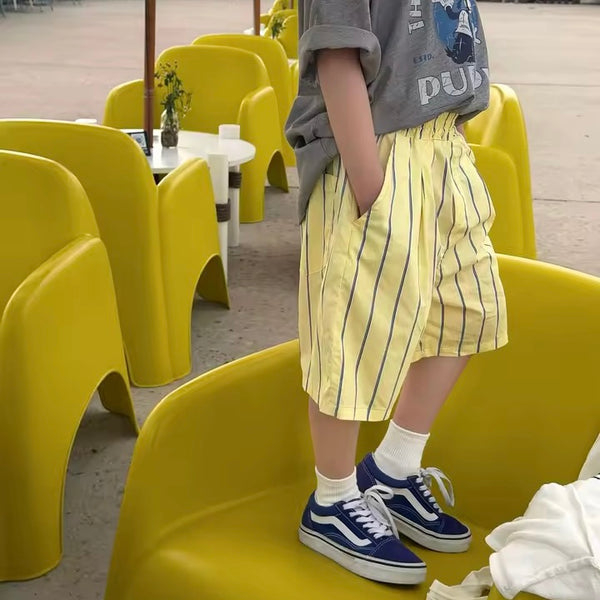 Frankie Yellow Stripe Shorts
