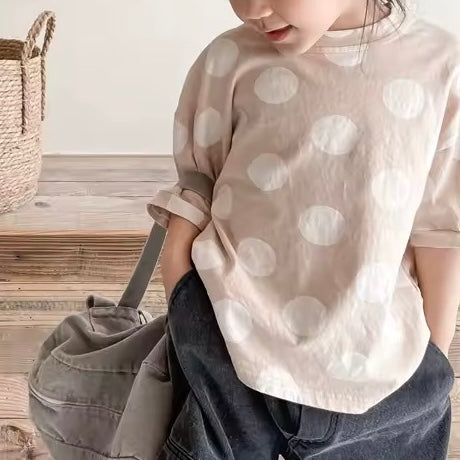 Zola Spot Short Sleeve Tee (Beige)