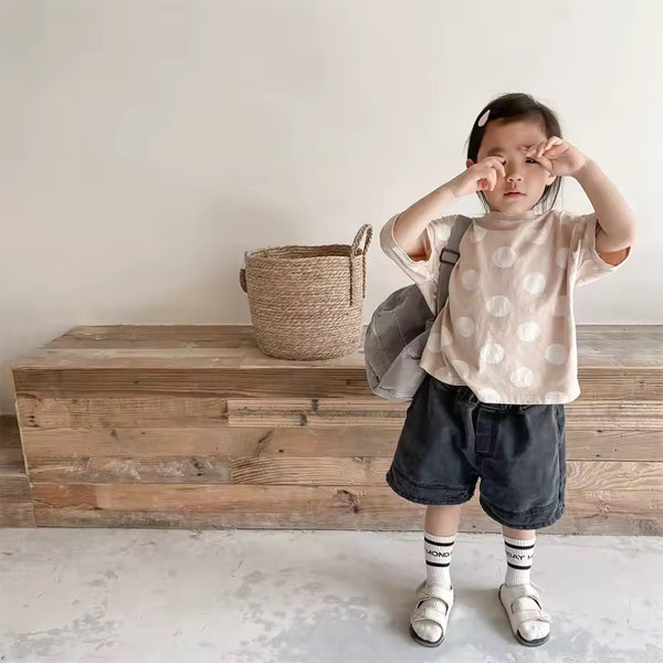 Zola Spot Short Sleeve Tee (Beige)