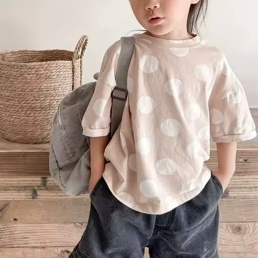 Zola Spot Short Sleeve Tee (Beige)