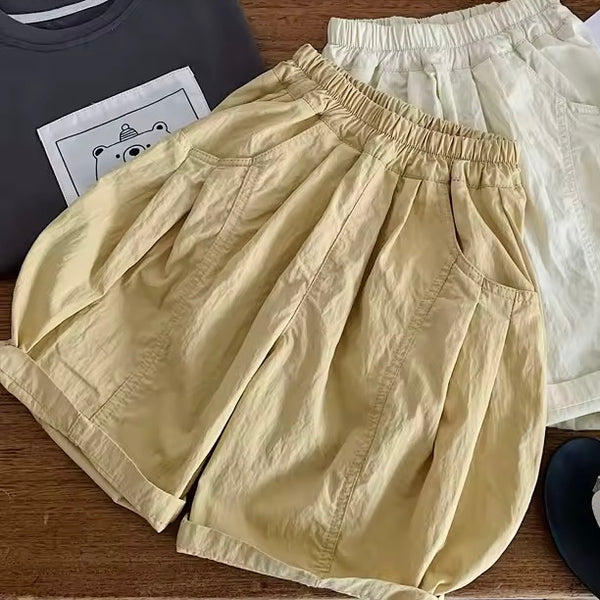 Beni Butter Wide Yellow Shorts