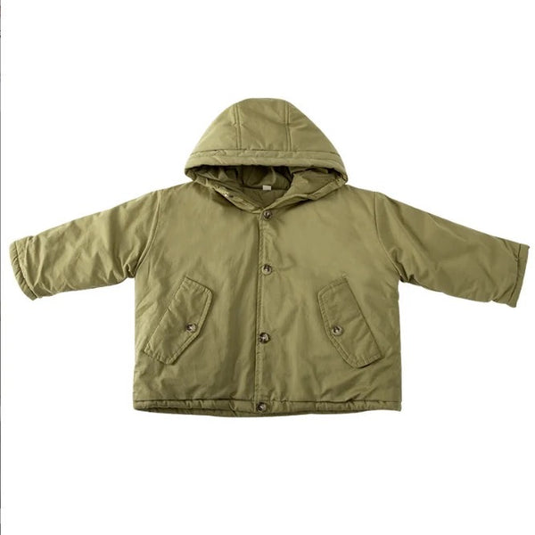 Everyday Hooded Padded Coat (Olive)