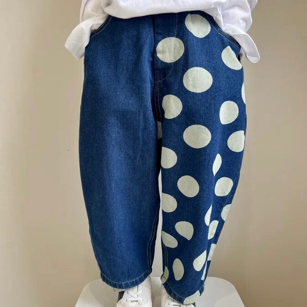 Barrel Wide Leg Dotty Leg Jeans