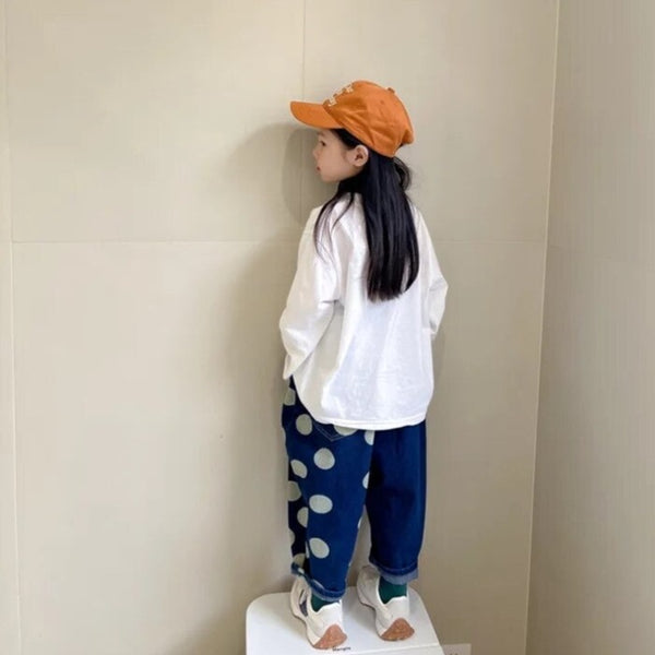 Barrel Wide Leg Dotty Leg Jeans