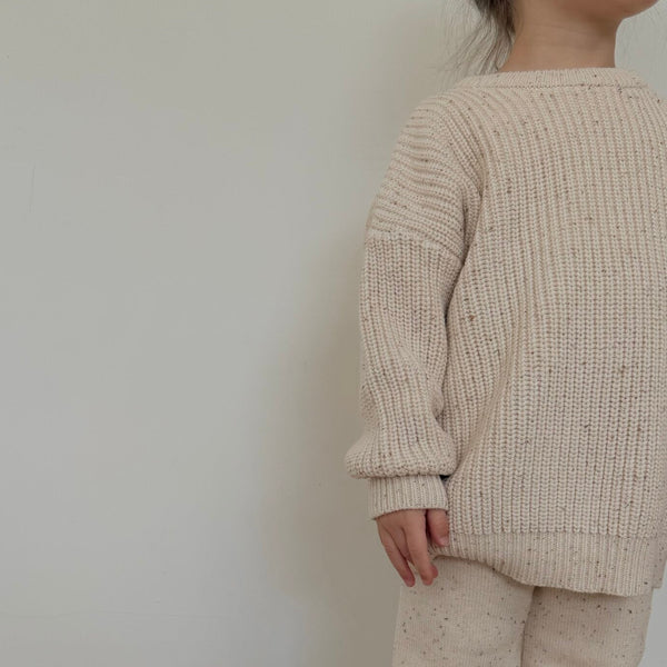 Aspen Chunky Knit Oversized Jumper (Cocoa Flecked)