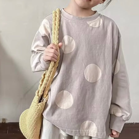 Dante Dot Long Sleeve Tee (Stone)