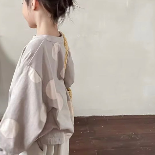 Dante Dot Long Sleeve Tee (Stone)