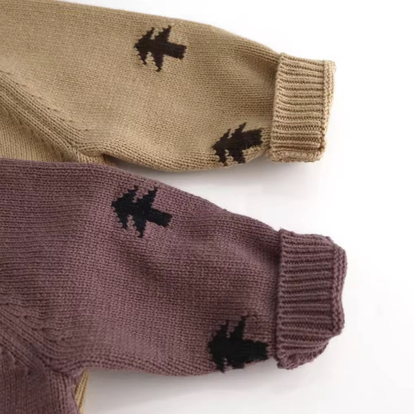 Natale Cotton Knit Festive Tree Jumper (Cookie)