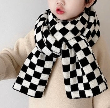 Checkerboard Scarf (Black)