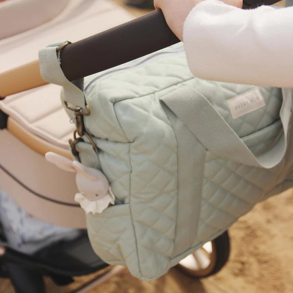 Baby Changing Bag with Pram Clips (Sage)