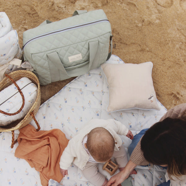 Baby Changing Bag with Pram Clips (Sage)