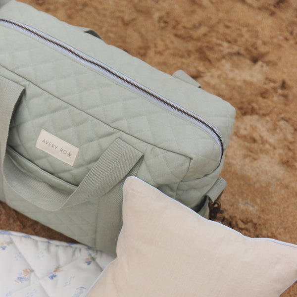 Baby Changing Bag with Pram Clips (Sage)