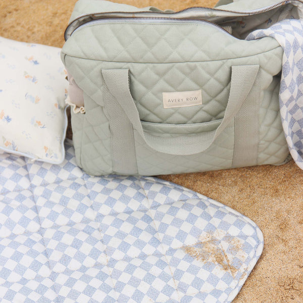Baby Changing Bag with Pram Clips (Sage)