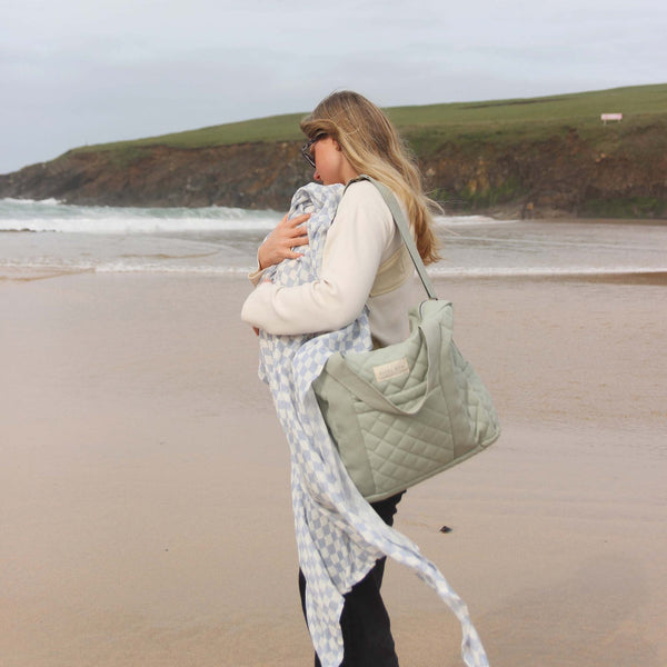 Baby Changing Bag with Pram Clips (Sage)