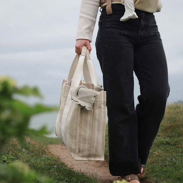 Woven Stripe Bag (Natural)