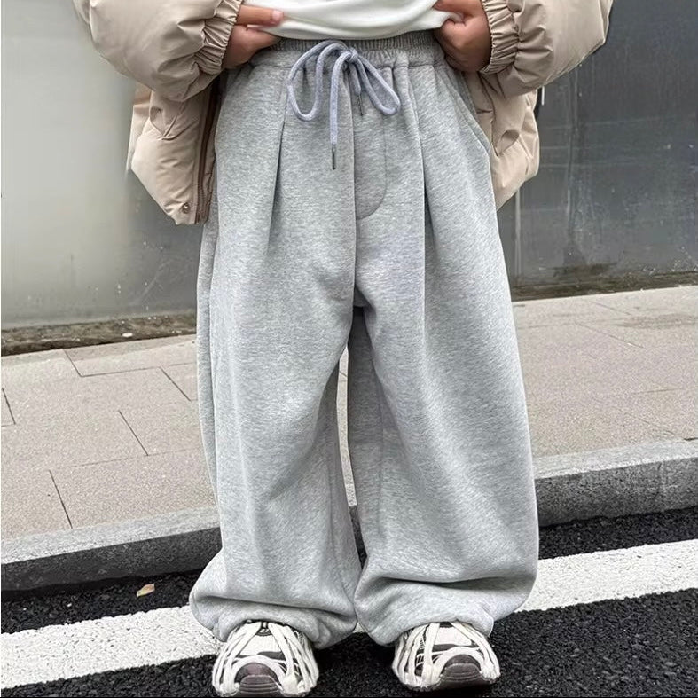 Artie Marl Pleat Wide Leg Cotton Track Pants - Yoyo