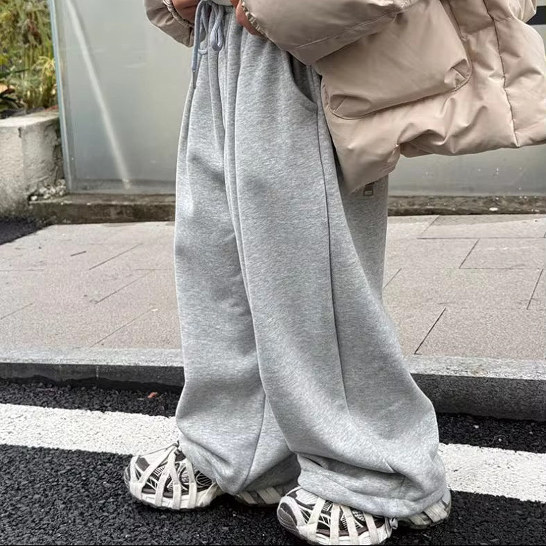 Artie Marl Pleat Wide Leg Cotton Track Pants - Yoyo