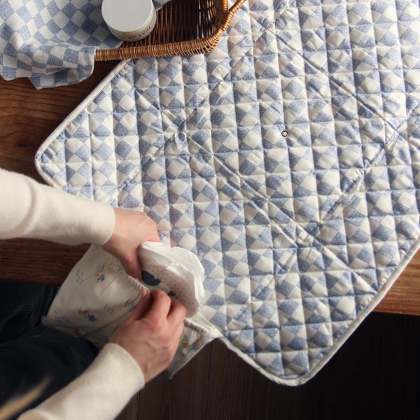 Cotton Travel Baby Changing Mat (Coastline)