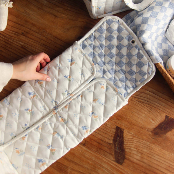 Cotton Travel Baby Changing Mat (Coastline)