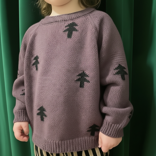 Natale Cotton Knit Festive Jumper (Fig)